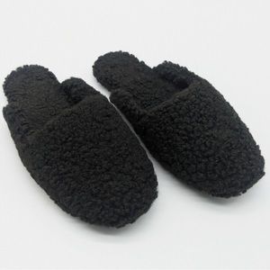NWT Womens Alfani Boucle Sherpa Slippers